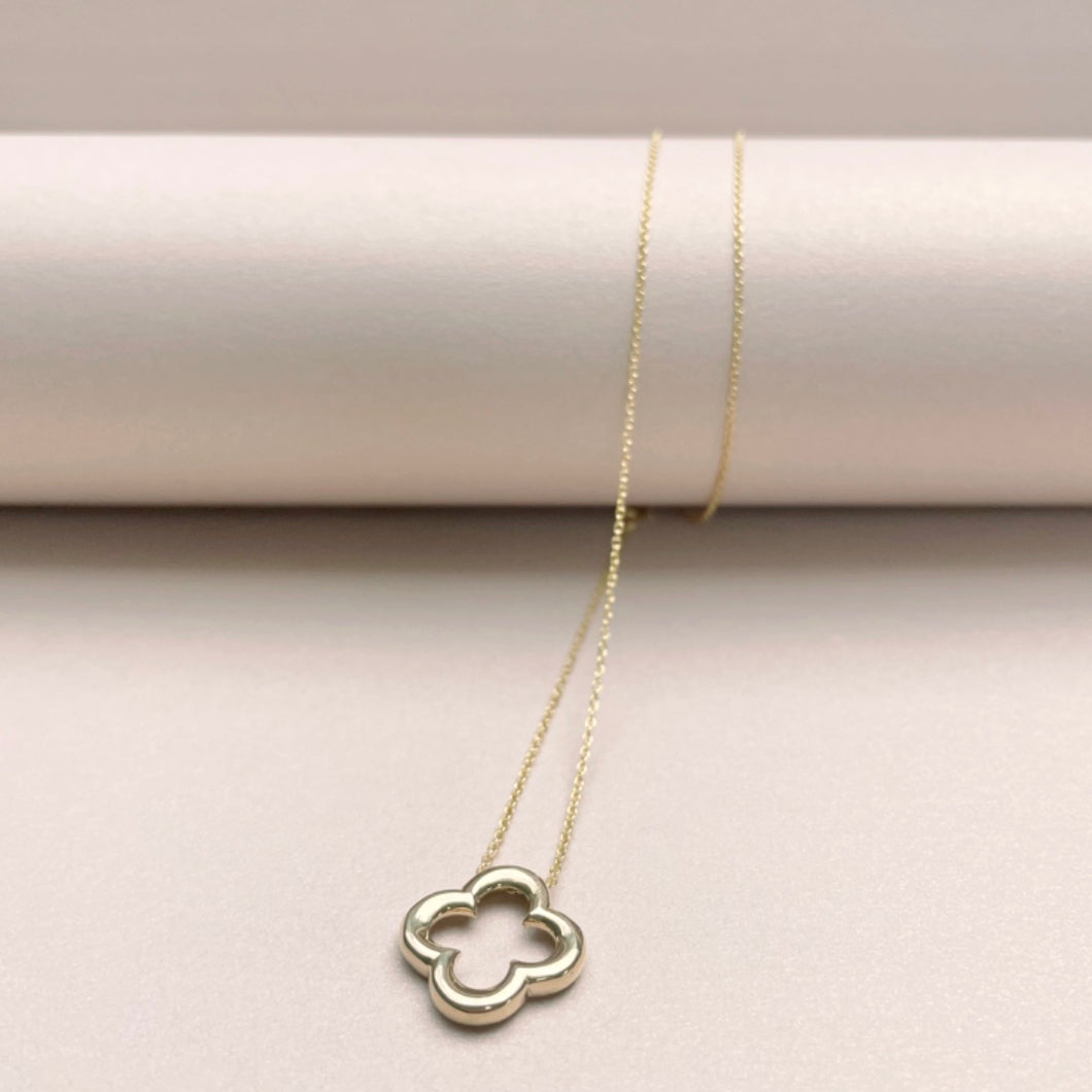 14k Clover Layering Necklace