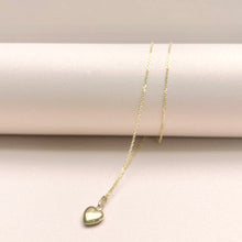 Load image into Gallery viewer, 14k Gold Puffed Heart Charm Necklace
