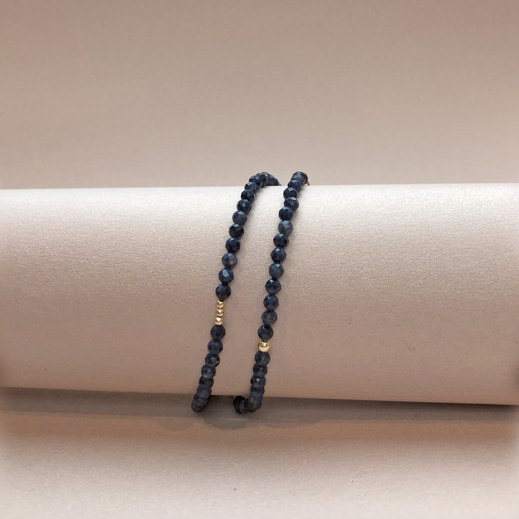 Sapphire & 14k Gold Choker