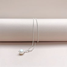 Load image into Gallery viewer, Sterling Silver White Pearl Drop Necklace
