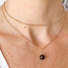 Load image into Gallery viewer, Black Pearl Drop Necklace
