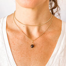 Load image into Gallery viewer, Black Pearl Drop Necklace
