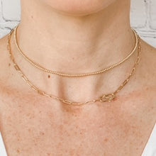 Load image into Gallery viewer, 14k Gold Paperclip Choker
