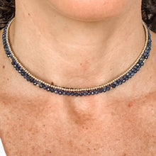 Load image into Gallery viewer, Sapphire &amp; 14k Gold Choker
